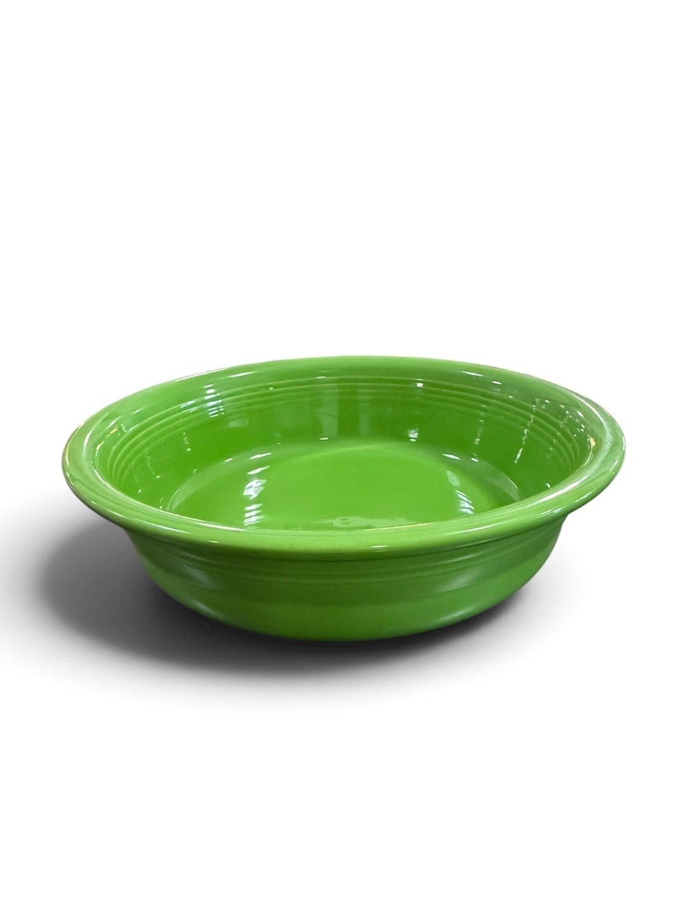 Fiestaware Green Rimmed Serving Bowl